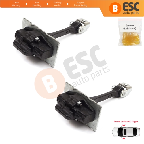2 Pieces Front Door Hinge Stop Check Strap Limiter for Citroen C Elysee Peugeot 301 9675585080 