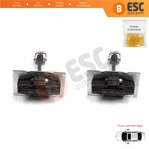 2 Pieces Front Door Hinge Stop Check Strap Limiter for Citroen C Elysee Peugeot 301 9675585080 