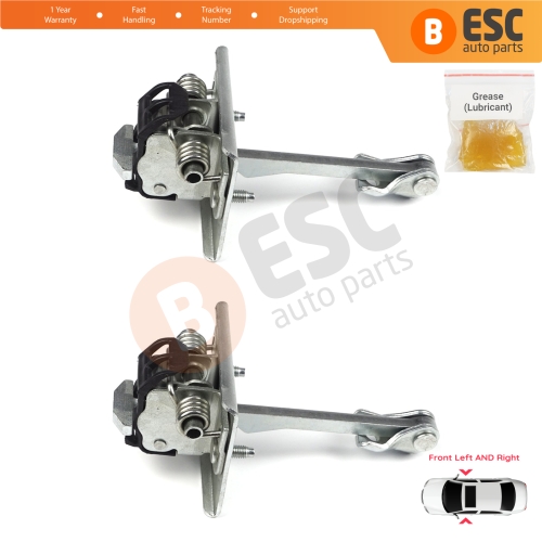 2 Pieces Front Door Hinge Stop Check Strap Limiter for Peugeot 308 MK1 4/5 Door 2007-2013 9181N2