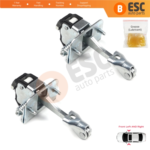 2 Pieces Front Door Hinge Stop Check Strap Limiter for Peugeot Partner Citroen Berlingo Tepee 2008-2018 9181P2