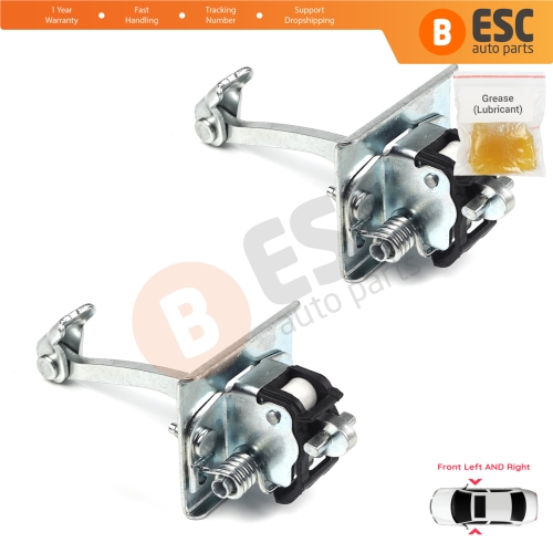 2 Pieces Front Door Hinge Stop Check Strap Limiter for Peugeot 3008 MK1 5008 MK1 9181Q2 