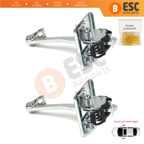 2 Pieces Front Door Hinge Stop Check Strap Limiter for Peugeot 3008 MK1 5008 MK1 9181Q2 