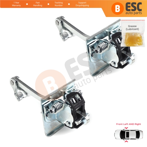 2 Pieces Front Door Hinge Stop Check Strap Limiter for Peugeot 3008 MK1 5008 MK1 9181Q2 