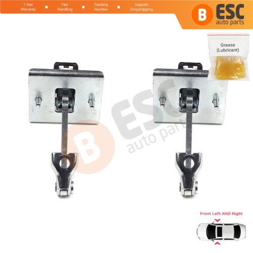 2 Pieces Front Door Hinge Stop Check Strap Limiter for Peugeot 3008 MK1 5008 MK1 9181Q2 