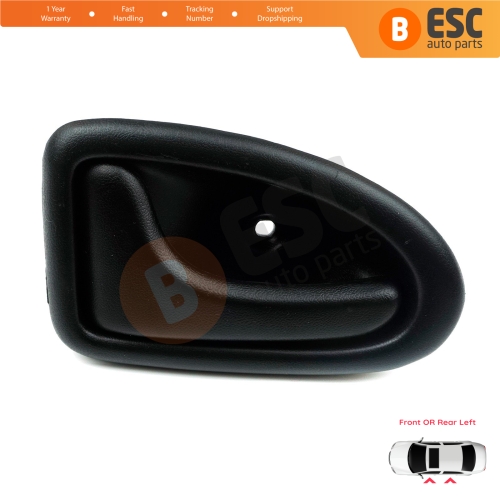 Inner Door Handle Left Black Rod Type for Renault Clio 2 Scenic Megane 1 Trafic Master 2 Mascott Logan 1 Movano Vivaro A Interstar Primastar 1 Daily 7700434716 