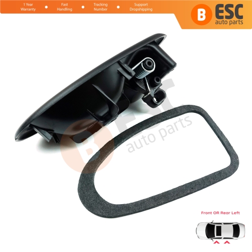 Inner Door Handle Left Black Rod Type for Renault Clio 2 Scenic Megane 1 Trafic Master 2 Mascott Logan 1 Movano Vivaro A Interstar Primastar 1 Daily 7700434716 