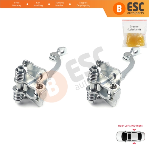 2 Pieces Rear Door Hinge Stop Check Strap Limiter for Peugeot 206 206+ 4/5 Door 9181C9