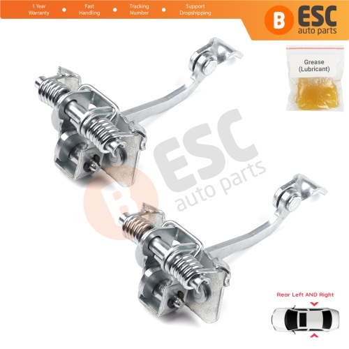 2 Pieces Rear Door Hinge Stop Check Strap Limiter for Peugeot 206 206+ 4/5 Door 9181C9