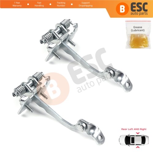 2 Pieces Rear Door Hinge Stop Check Strap Limiter for Peugeot 206 206+ 4/5 Door 9181C9