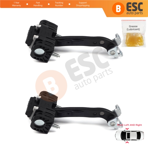 2 Pieces Front Door Hinge Stop Check Strap Limiter for Citroen Relay Jumper MK2 250 290 2006-On 9181N9