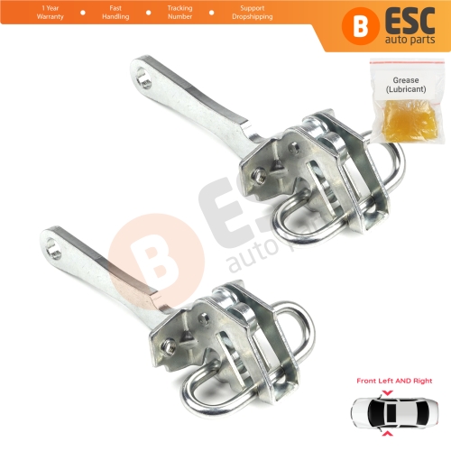 2 Pieces Front Door Hinge Stop Check Strap Limiter for Citroen Jumper MK1 230 244 1994-2006 918179