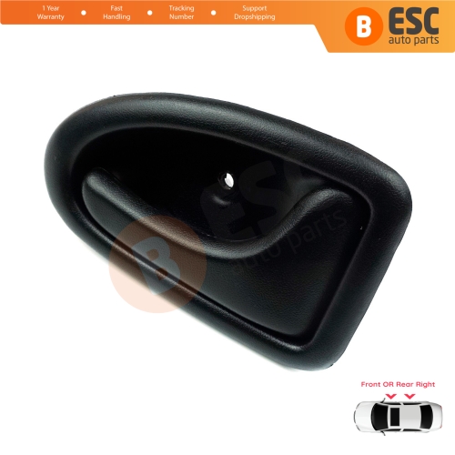 Inner Door Handle Right Black Rod Type for Renault Clio 2 Scenic Megane 1 Trafic Master 2 Mascott Logan 1 Movano Vivaro A Interstar Primastar 1 Daily 7700434717