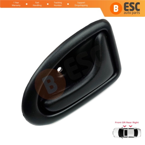 Inner Door Handle Right Black Rod Type for Renault Clio 2 Scenic Megane 1 Trafic Master 2 Mascott Logan 1 Movano Vivaro A Interstar Primastar 1 Daily 7700434717