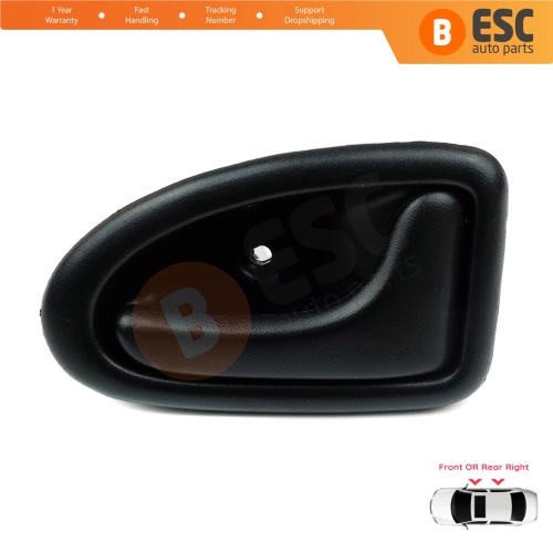 Inner Door Handle Right Black Rod Type for Renault Clio 2 Scenic Megane 1 Trafic Master 2 Mascott Logan 1 Movano Vivaro A Interstar Primastar 1 Daily 7700434717