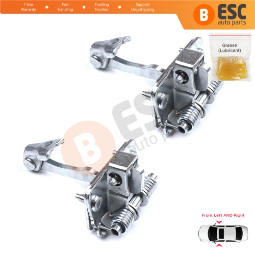 2 Pieces Front Door Hinge Stop Check Strap Limiter for Citroen C2 2003–On 9181H6