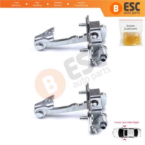 2 Pieces Front Door Hinge Stop Check Strap Limiter for Citroen C2 2003–On 9181H6