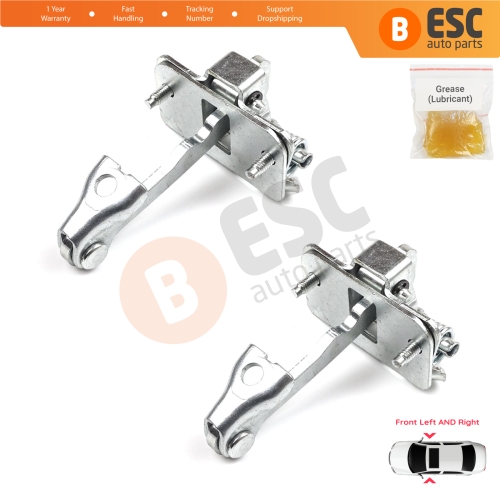2 Pieces Front Door Hinge Stop Check Strap Limiter for Citroen C2 2003–On 9181H6