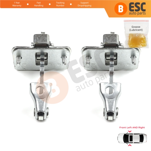 2 Pieces Front Door Hinge Stop Check Strap Limiter for Citroen C2 2003–On 9181H6