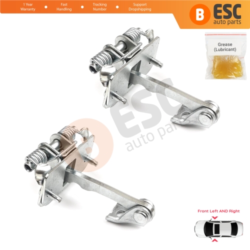 2 Pieces Front Door Hinge Stop Check Strap Limiter for Citroen C2 2003–On 9181H6