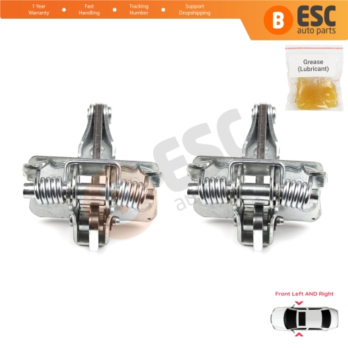 2 Pieces Front Door Hinge Stop Check Strap Limiter for Citroen C2 2003–On 9181H6