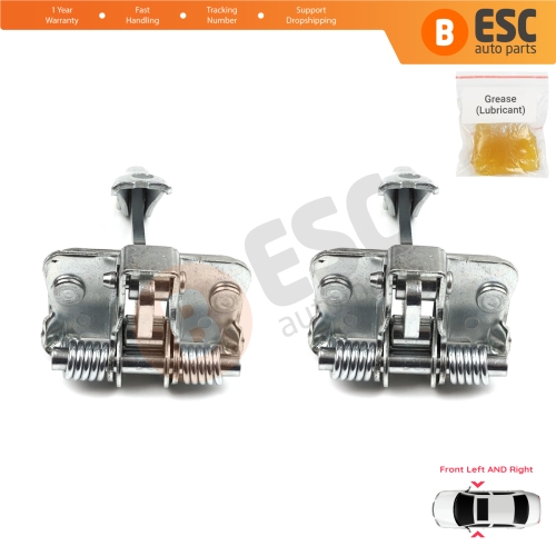 2 Pieces Front Door Hinge Stop Check Strap Limiter for Citroen C2 2003–On 9181H6