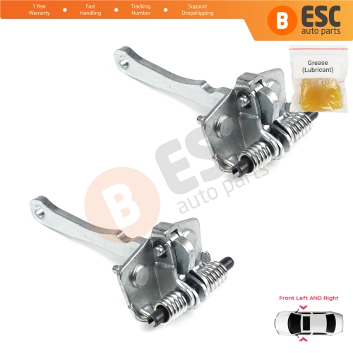 2 Pieces Front Door Hinge Stop Check Strap Limiter for Peugeot 306 1993-2002 918173