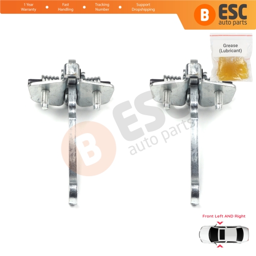 2 Pieces Front Door Hinge Stop Check Strap Limiter for Peugeot 306 1993-2002 918173