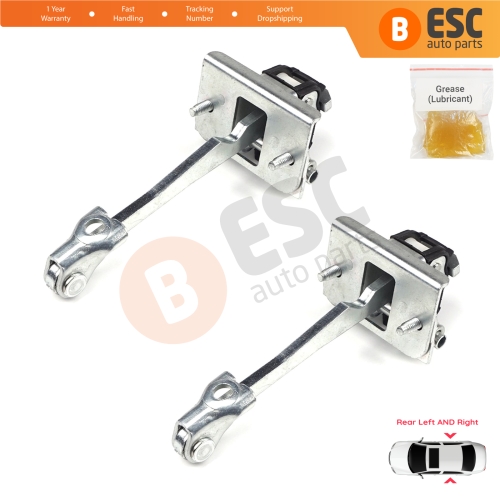 2 Pieces Rear Door Hinge Stop Check Strap Limiter for Peugeot 308 2007-2013 MK1 4/5 Door 9181N3