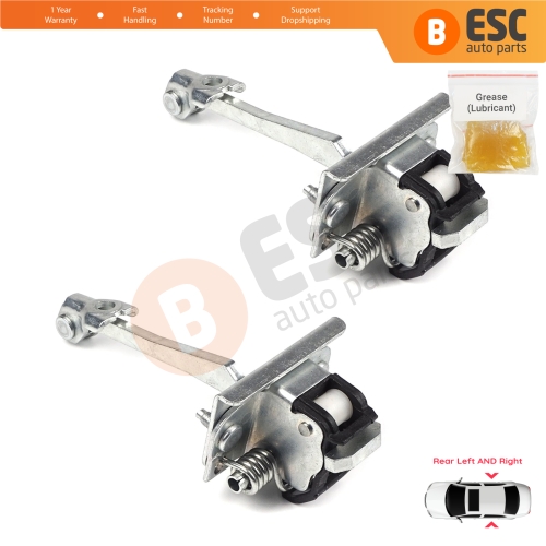 2 Pieces Rear Door Hinge Stop Check Strap Limiter for Peugeot 308 2007-2013 MK1 4/5 Door 9181N3