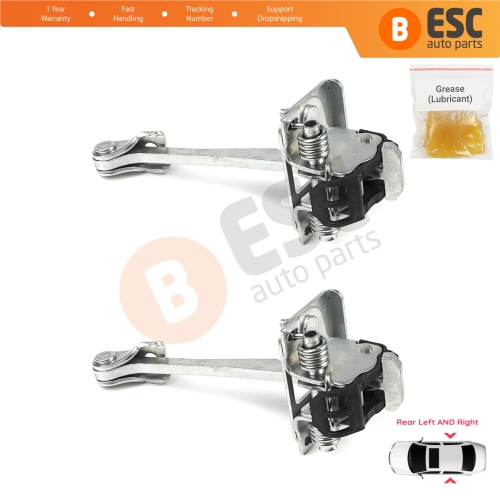 2 Pieces Rear Door Hinge Stop Check Strap Limiter for Peugeot 308 2007-2013 MK1 4/5 Door 9181N3