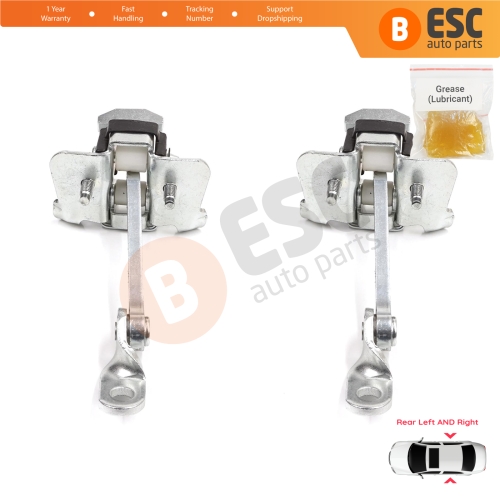 2 Pieces Rear Door Hinge Stop Check Strap Limiter for Peugeot 307 2000-2012 4/5-Door 9181K0