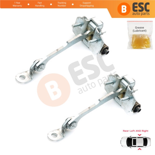 2 Pieces Rear Door Hinge Stop Check Strap Limiter for Citroen C3 MK1 MK2 2002-2016 9181.L9 