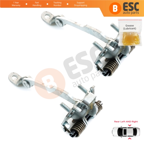 2 Pieces Rear Door Hinge Stop Check Strap Limiter for Citroen C3 MK1 MK2 2002-2016 9181.L9 