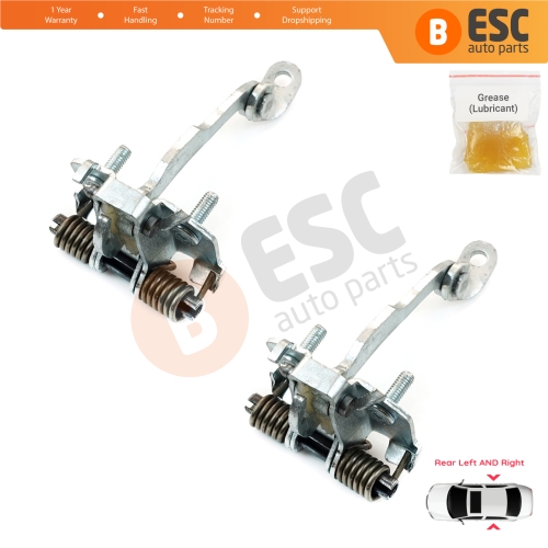 2 Pieces Rear Door Hinge Stop Check Strap Limiter for Citroen C3 MK1 MK2 2002-2016 9181.L9 