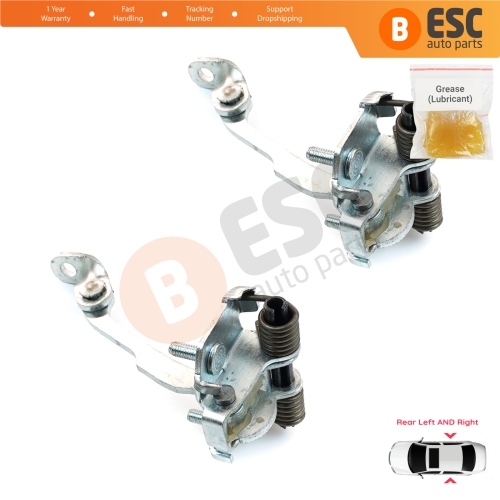 2 Pieces Rear Door Hinge Stop Check Strap Limiter for Citroen C3 MK1 MK2 2002-2016 9181.L9 