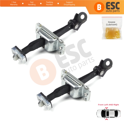 2 Pieces Front Door Hinge Stop Check Strap Limiter for Hyundai I30 MK1 FD 2006-2012 4/5 Door 793802L000