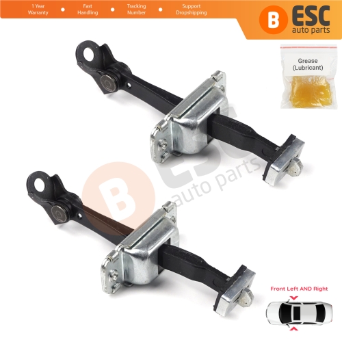 2 Pieces Front Door Hinge Stop Check Strap Limiter for Hyundai I30 MK1 FD 2006-2012 4/5 Door 793802L000