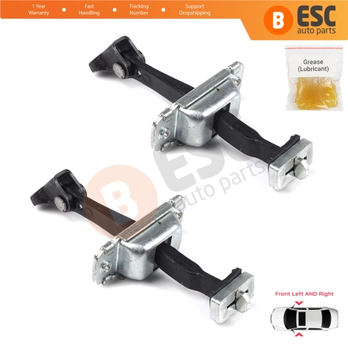 2 Pieces Front Door Hinge Stop Check Strap Limiter for Hyundai I30 MK1 FD 2006-2012 4/5 Door 793802L000