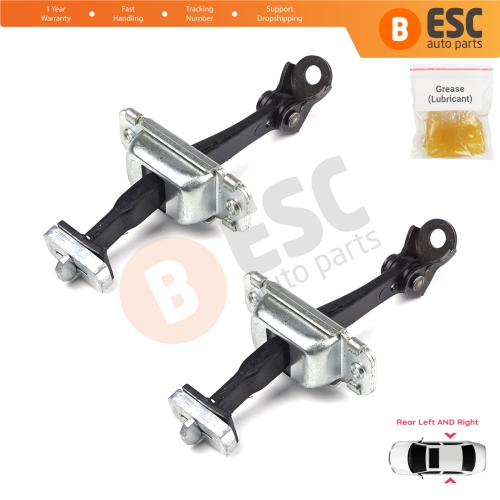 2 Pieces Rear Door Hinge Stop Check Strap Limiter for Hyundai I30 MK1 FD 2006-2012 794802L000
