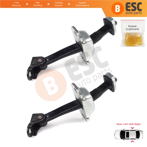 2 Pieces Rear Door Hinge Stop Check Strap Limiter for Hyundai I30 MK1 FD 2006-2012 794802L000