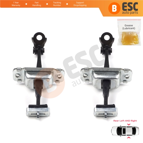 2 Pieces Rear Door Hinge Stop Check Strap Limiter for Hyundai I30 MK1 FD 2006-2012 794802L000