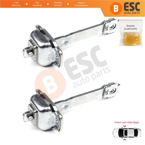 2 Pieces Front Door Hinge Stop Check Strap Limiter for VW Transporter T4 Caravelle EuroVan 1990-2004 701837249A
