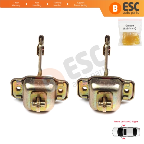 2 Pieces Front Door Hinge Stop Check Strap Limiter for VW Transporter T4 Caravelle EuroVan 1990-2004 701837249A