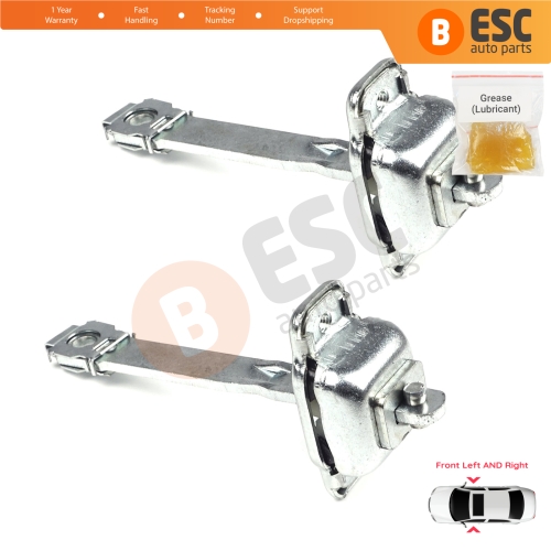 2 Pieces Front Door Hinge Stop Check Strap Limiter for VW Transporter T4 Caravelle EuroVan 1990-2004 701837249A