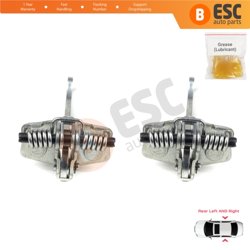 2 Pieces Rear Door Hinge Stop Check Strap Limiter for Peugeot 306 1993-2002 9181.72