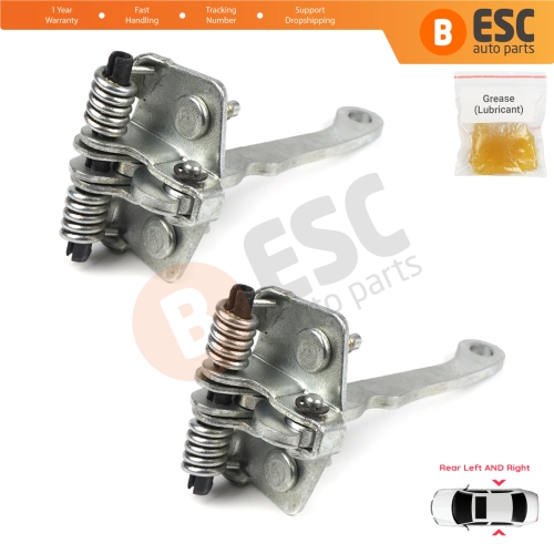 2 Pieces Rear Door Hinge Stop Check Strap Limiter for Peugeot 306 1993-2002 9181.72