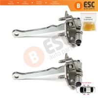 2 Pieces Front Rear OR Door Hinge Stop Check Strap Limiter for Peugeot 205 309 405 918146
