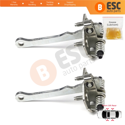 2 Pieces Front Rear OR Door Hinge Stop Check Strap Limiter for Peugeot 205 309 405 918146