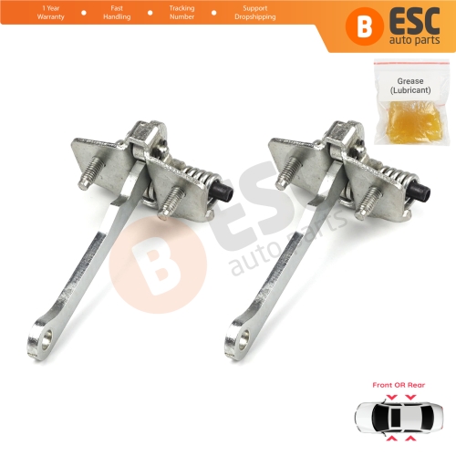 2 Pieces Front Rear OR Door Hinge Stop Check Strap Limiter for Peugeot 205 309 405 918146