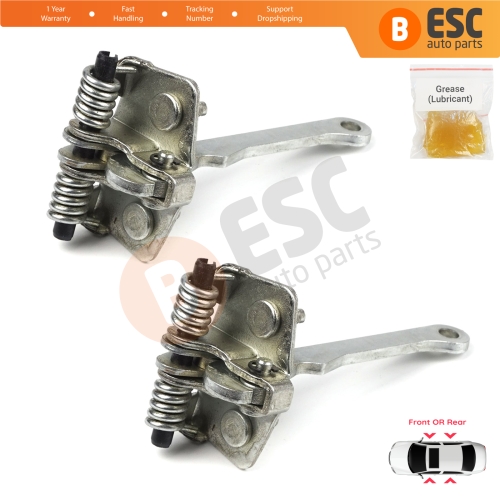 2 Pieces Front Rear OR Door Hinge Stop Check Strap Limiter for Peugeot 205 309 405 918146
